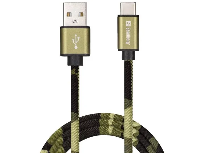 Sandberg USB-C Green Camouflage 1m