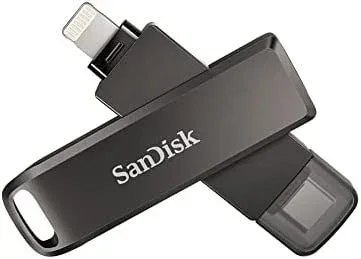 SanDisk iXpand unidad flash USB 256 GB USB Type-C / Lightning 3.2 Gen 1 (3.1 Gen 1) Negro