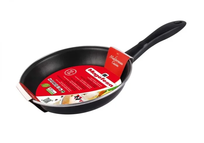 Sarten magefesa v negro 24 acero antiadherente todo tipo cocinas lavavajillas