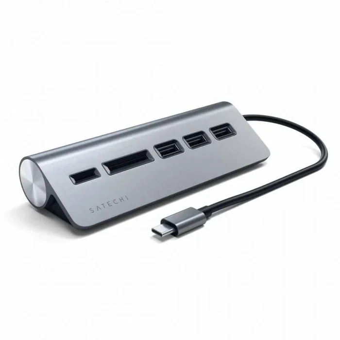 Satechi ST-TCHCRM base para portátil y replicador de puertos USB 3.2 Gen 1 (3.1 Gen 1) Type-C Gris