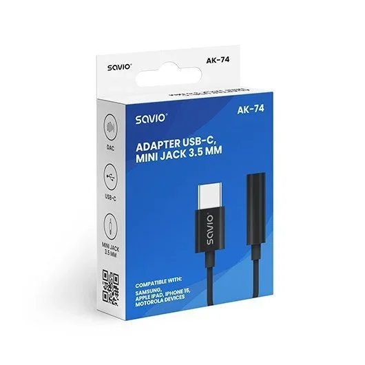 Savio AK-76 adaptador de cable de vídeo Negro