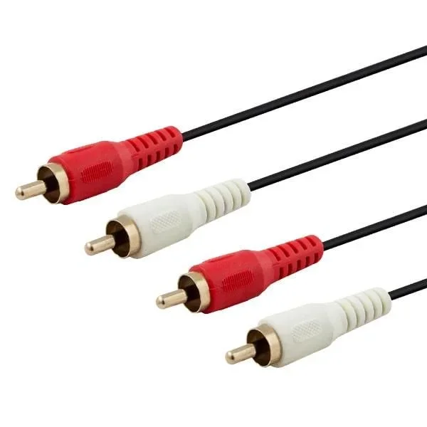 Savio CLS-17 cable de audio 3 m 2 x RCA Negro