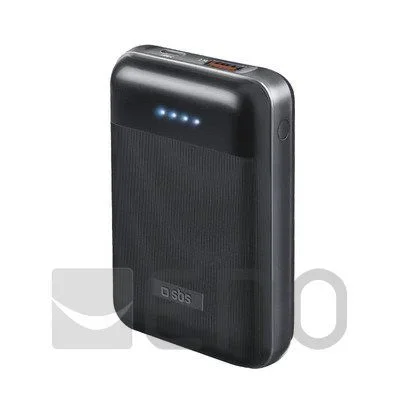 SBS TEBB10000PD20RUK batería externa Polímero de litio 10000 mAh Negro