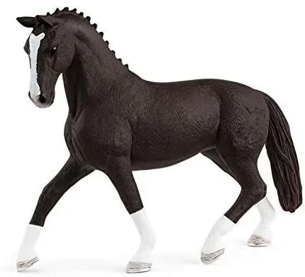 Schleich 13927 Figura de Juguete – Yegua Hannoverian Negro (Horse Club)