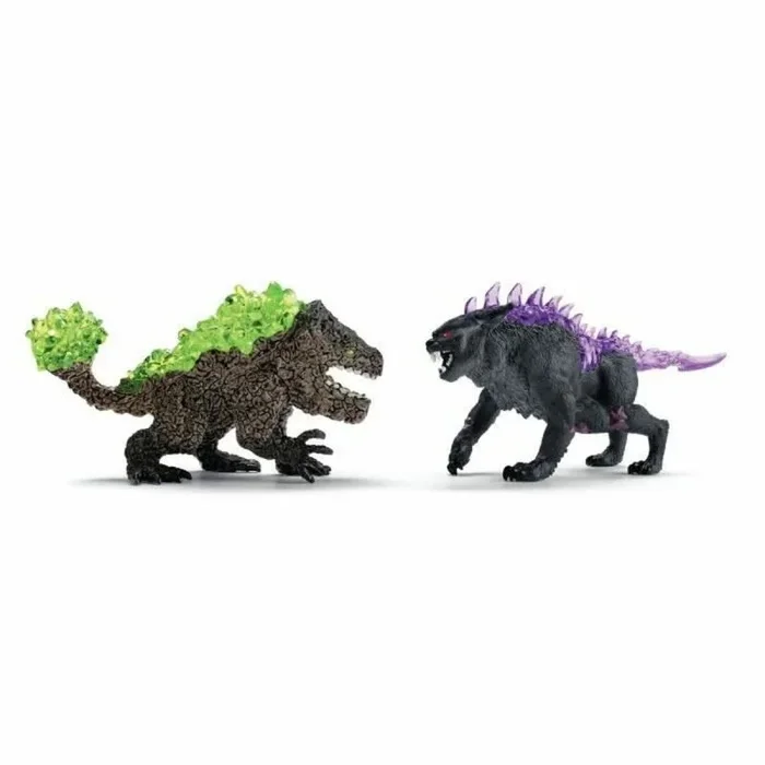 schleich 70827 El lince de sombra contra el romperrocas, a partir de 7 años, ELDRADOR CREATURES – figura, 31 x 16 x 18 cm
