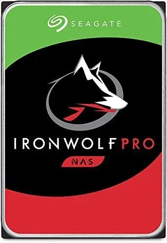 Seagate IronWolf Pro, 6TB, NAS, Disco duro interno, HDD, CMR 3,5″ SATA 6GB/s, caché 256 MB, almacenamiento RAID, 3 años Rescue Services (ST6000NE000)