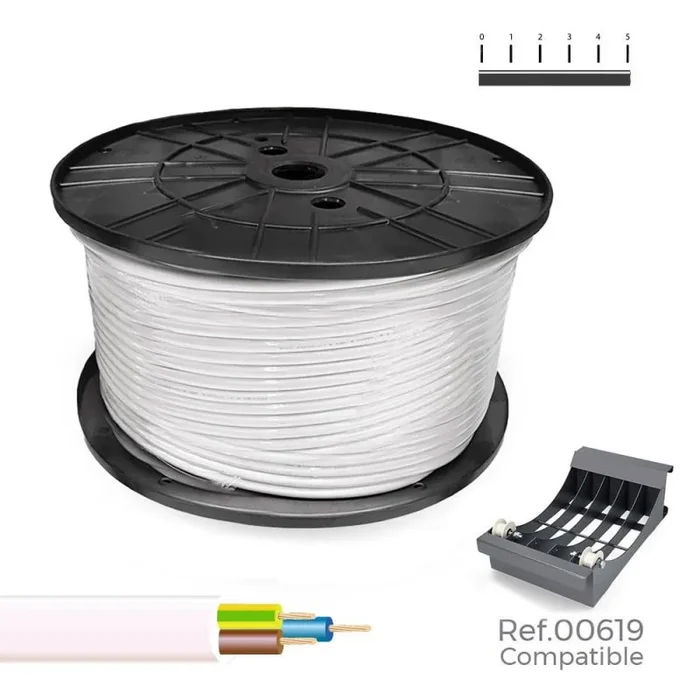 Sediles Cable Eléctrico Manguera Blanco 3 x 2,5 mm 100 m H05VV-F – Marca EAN: 8435734703859