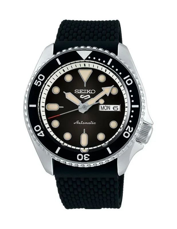 Seiko Reloj Analógico para Hombres de Automático con Correa en Silicona SRPD73K2