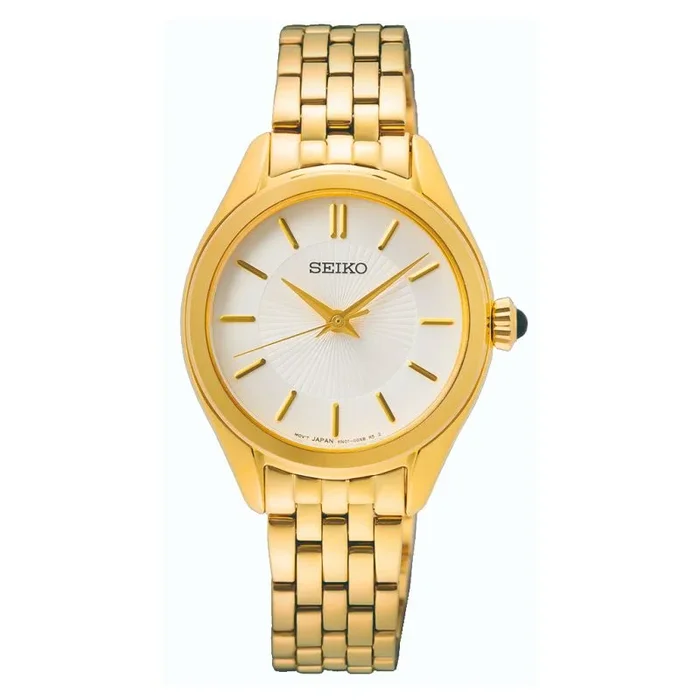 Seiko Reloj Mujer Analogico Cuarzo con Correa de Acero Inoxidable SUR538P1