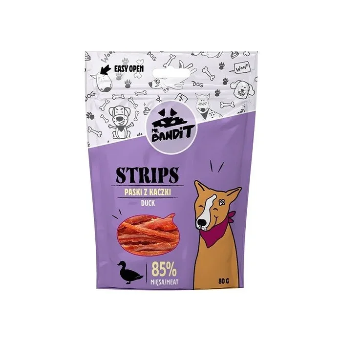 Señor. bandit strips tiras de pato – delicia para perros – 80 g