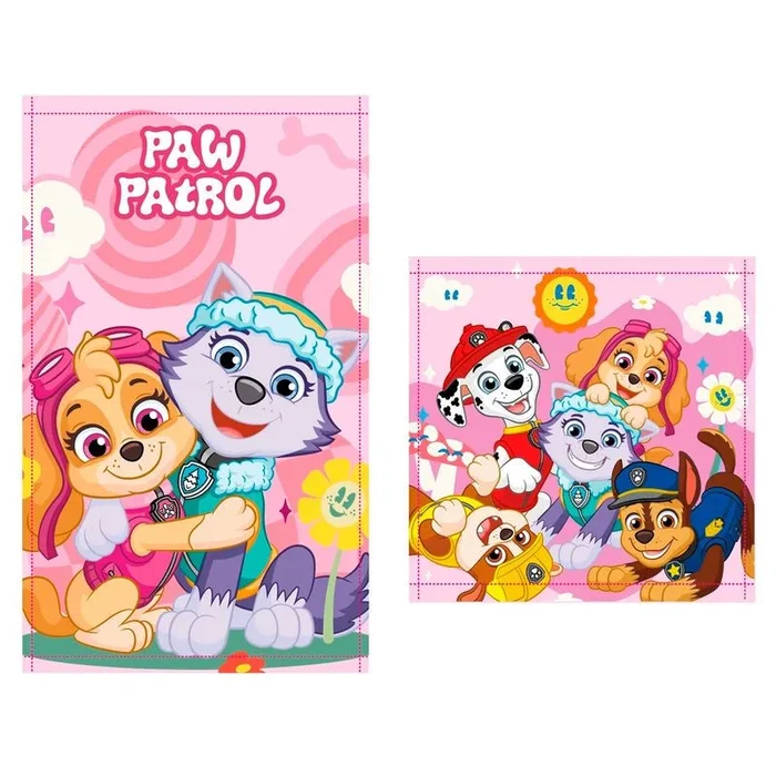 Set 2 toallas patrulla canina paw patrol algodon 12 unidades
