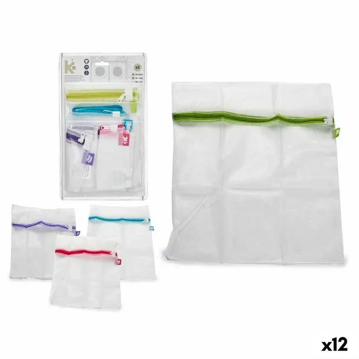 Set de bolsas lavadora multicolor plástico (12 unidades)