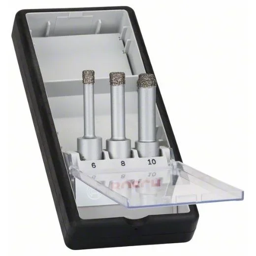 Set de brocas PRO Ceramic dry, 6 x 33, 8 x 33, 10 x 33 mm, 3 unidades
