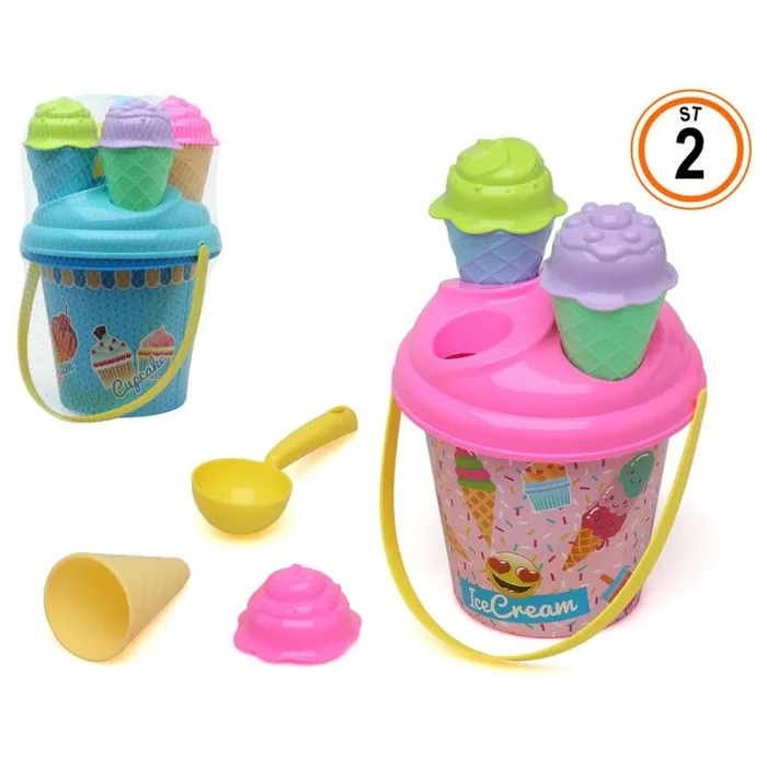 Set de juguetes de playa ice cream 24 x 15 cm