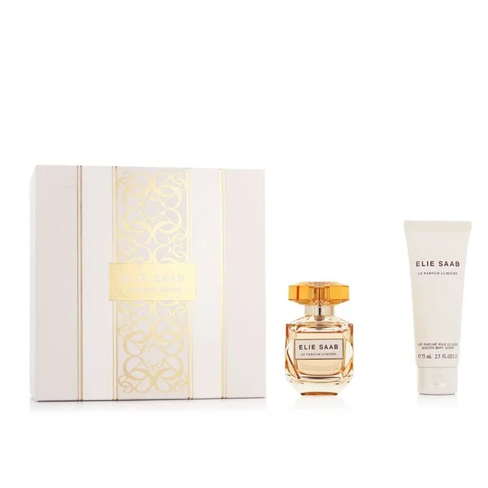 Set de perfume mujer elie saab edp le parfum lumiere 2 piezas