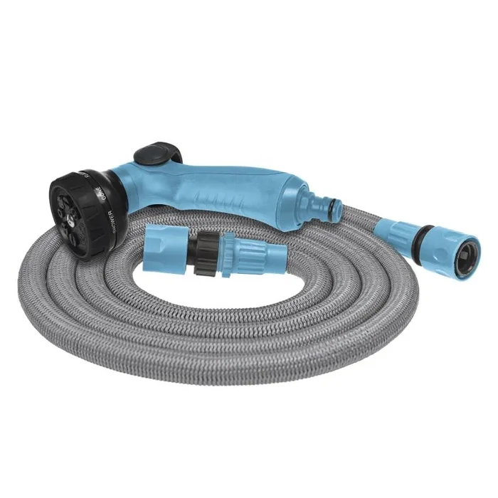 Set de riego BASIC con manguera expandible de 7,5 metros.