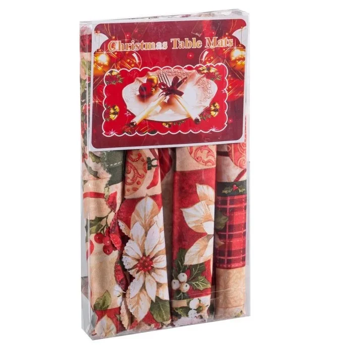 Set de salvamanteles Multicolor Poliéster 31 x 17 cm (6 Unidades) – Marca: BigBuy Home – EAN: 8445147230293