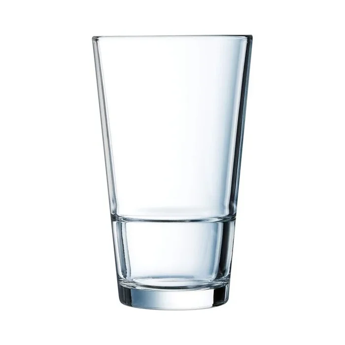 Set de vasos arcoroc stack up transparente vidrio (470 ml) (6 unidades)