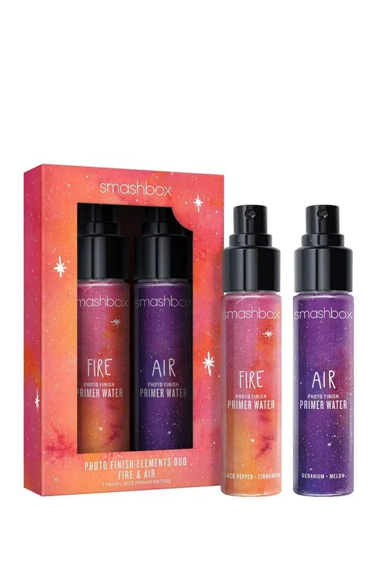 Set Duo Smashbox Cosmic Celebration Water Fire & Air, primer líquido hidratante y luminoso, 2 unidades de 30 ml, preparación ideal para maquillaje duradero