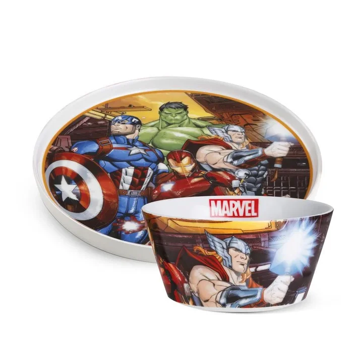 Set plato + bowl avengers