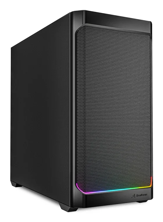 Sharkoon MK4 RGB Strip Black, mATX – Carcasa para PC