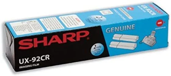 Sharp UX-92CR suministro para fax Cinta de fax 90 páginas Negro 2 pieza(s)