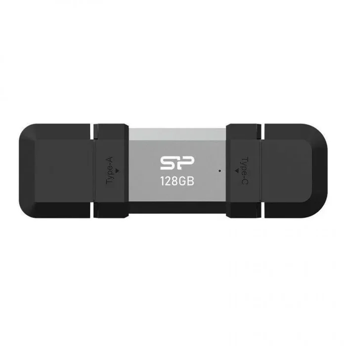Silicon Power SP128GBUC3C51V1S unidad flash USB 128 GB USB Type-A / USB Type-C 3.2 Gen 1 (3.1 Gen 1) Negro, Plata