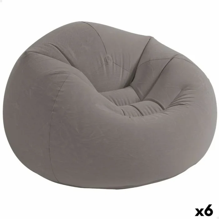 Sillón hinchable intex gris 107 x 69 x 104 cm (6 unidades)