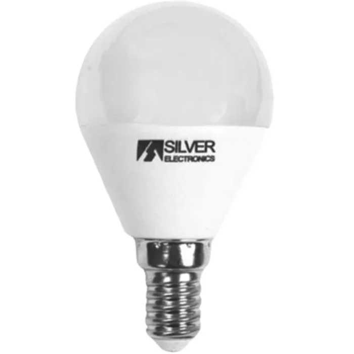 Silver Electronics Bombilla LED Esférica 7W E14 3000K