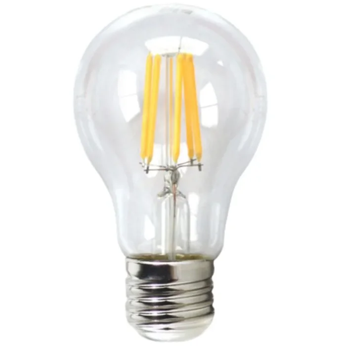 Silver Electronics LED ECO Filamento Transparente Estandar 6W E27 3000K