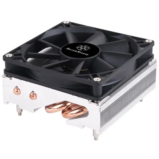 Silverstone AR11 Procesador Enfriador 9,2 cm Aluminio, Negro