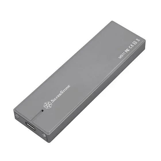 Silverstone MS11 Caja externa para unidad de estado sólido (SSD) Carbón vegetal M.2