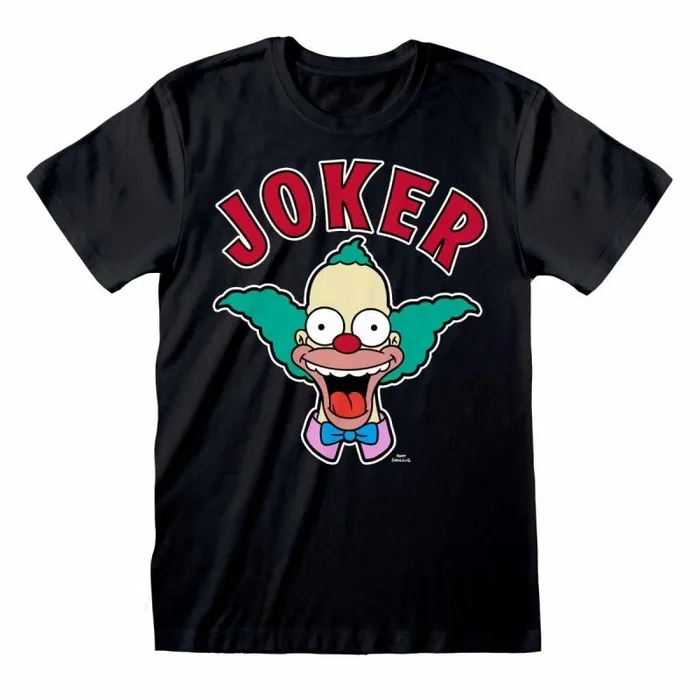 Simpons, the – krusty joker (unisex black t-shirt) ex ex large