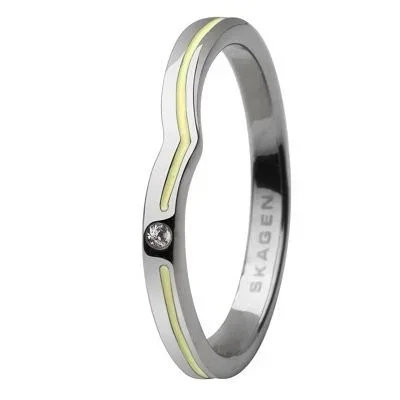 SKAGEN – Anillos Mujer – acero inoxidable acero inoxidable – Talla 15 JRSY018SS7