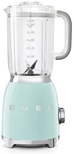 Smeg Batidora BLF01PGEU, 800 W, 1.5 Litros, Aluminio, 4 Velocidades, Verde Pastel