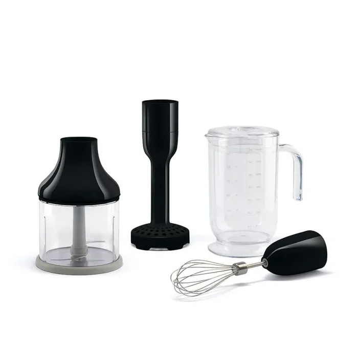 SMEG HBAC11BL Juego de Accesorios de 4 Piezas para batidoras de Mano, Plastic