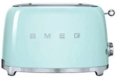SMEG Tostador TSF02PGEU, 1500 W, Acero Inoxidable, 4 Ranuras, Verde Pastel