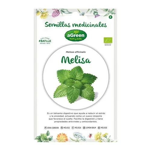 Sobre con semillas de melisa «medicinal» eco 857007bolsh agreen
