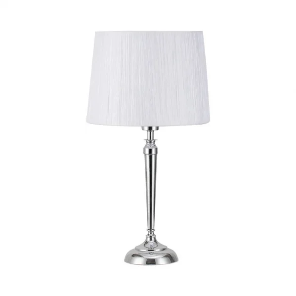 Sobremesa alamo 1xe27 cromo c/pant blanca 55x30x30 cm