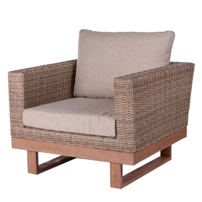 Sofá de jardín patsy 88 x 89 x 64,50 cm madera ratán