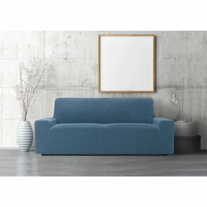SOFASKINS® Funda superelástica, Funda de sofá de 1 Plaza, Transpirable, cómoda y Duradera, fácil de Instalar, Dimensiones (70-110 cm), Color Azul Cielo
