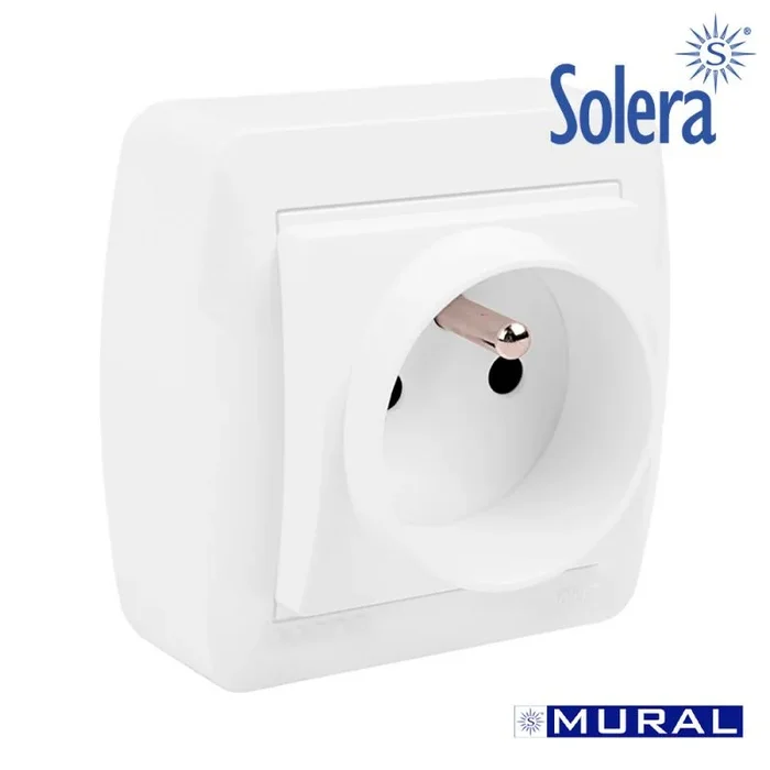 SOLERA BASE BIPOLAR CON SISTEMA FRANCES 74X72X42MM S. MURAL