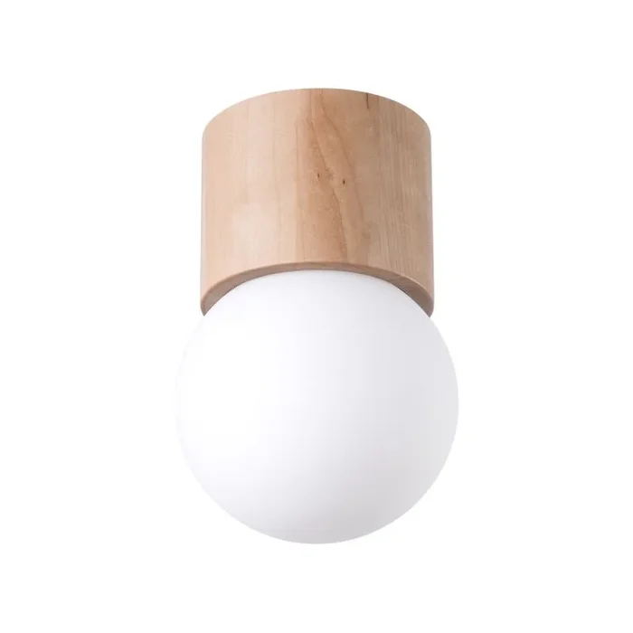 Sollux Boomo Downlight de superficie moderno de madera de 19 cm 1x G9