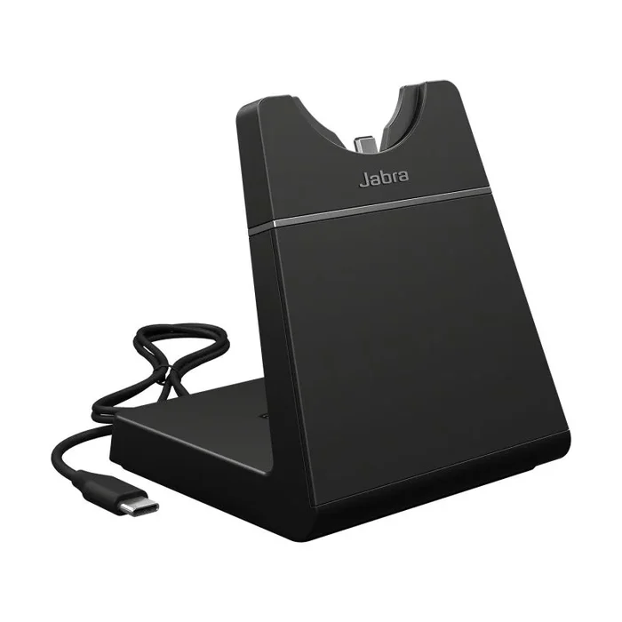 Soporte de escritorio para Jabra Engage 55 – Soporte de carga USB-C para auriculares – Negro