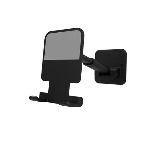 Soporte de Teléfono Móvil T11 Pasta de Pared Ascensor Plegable Cuarto de Baño (Negro) 2 PCs