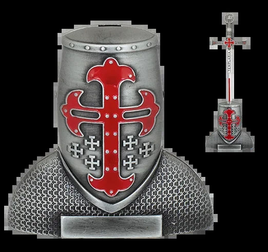 Soporte Espadas Casco Templario 7.2 Cm