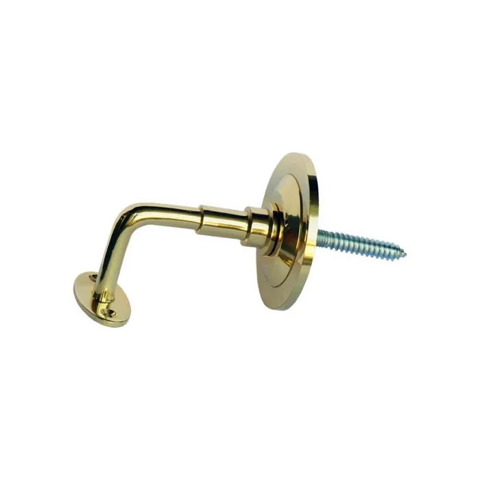 Soporte para barandilla edm dorado latón pulido espiga