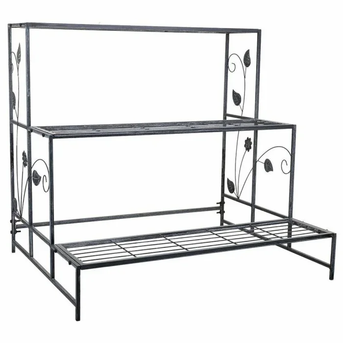 Soporte para maceta alexandra house living gris hierro 66 x 74 x 80 cm