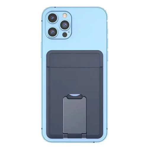 Soporte para teléfono Cy133H silicona magnético con función porta tarjetas (Midnight Blue)