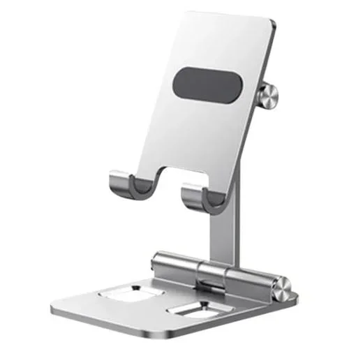 Soporte plegable para teléfono y tableta Yy-003 aleación de aluminio (Plateado)